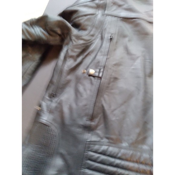 M-BOSS Black Premium Leather Conceal Carry Armored Motorcycle Jacket Lined XL - Picture 9 of 16